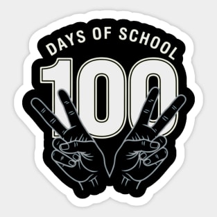 Peace Out 100 Days of School Funny Teacher Student Gift Sticker